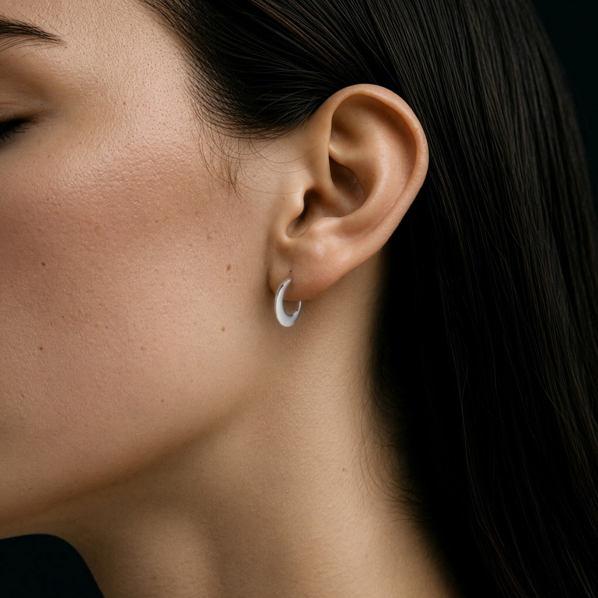 Crest Earrings | Sterling Silver