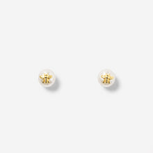 Bee Earrings | 18K Gold Plated on Sterling Silver | Freshwater Pearl
