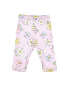 Girls | Jersey Daisy Leggings | FairyTale Pink