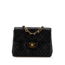 Chanel | Pre-Owned Small Square Quilted Lambskin Flap - I | Black