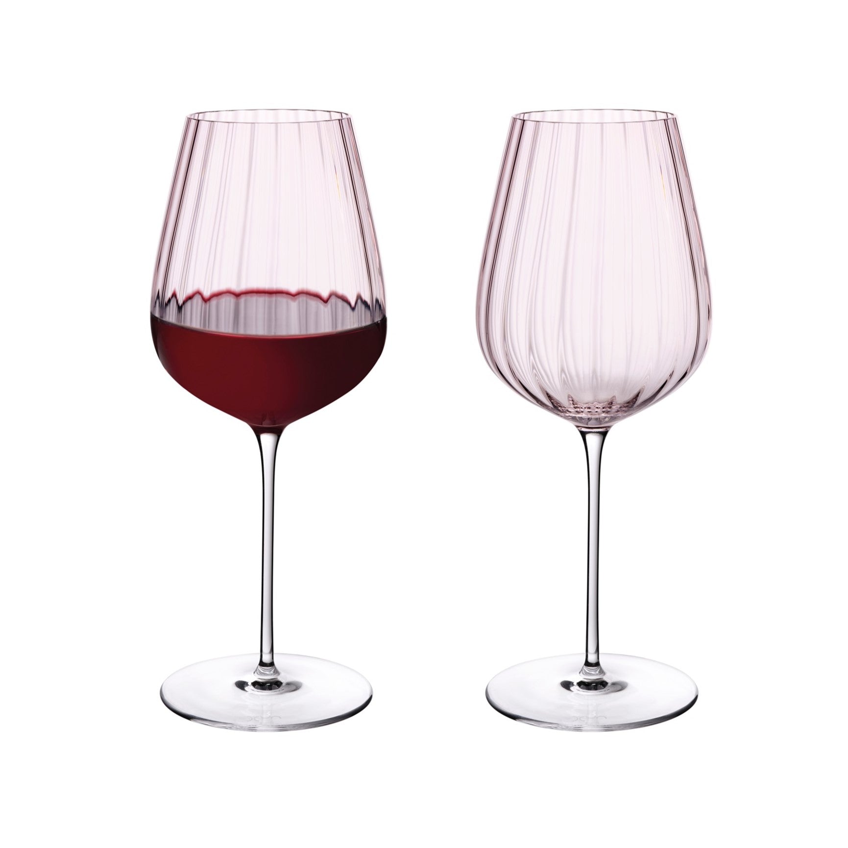 Round Up Red Wine Glasses | Dusty Rose | Set of 2