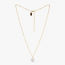 Solo Necklace | 18K Gold Plated on Sterling Silver | Freshwater Pearl