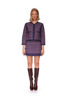 Chrissy Skirt | Evening Daisy Geo Medallion