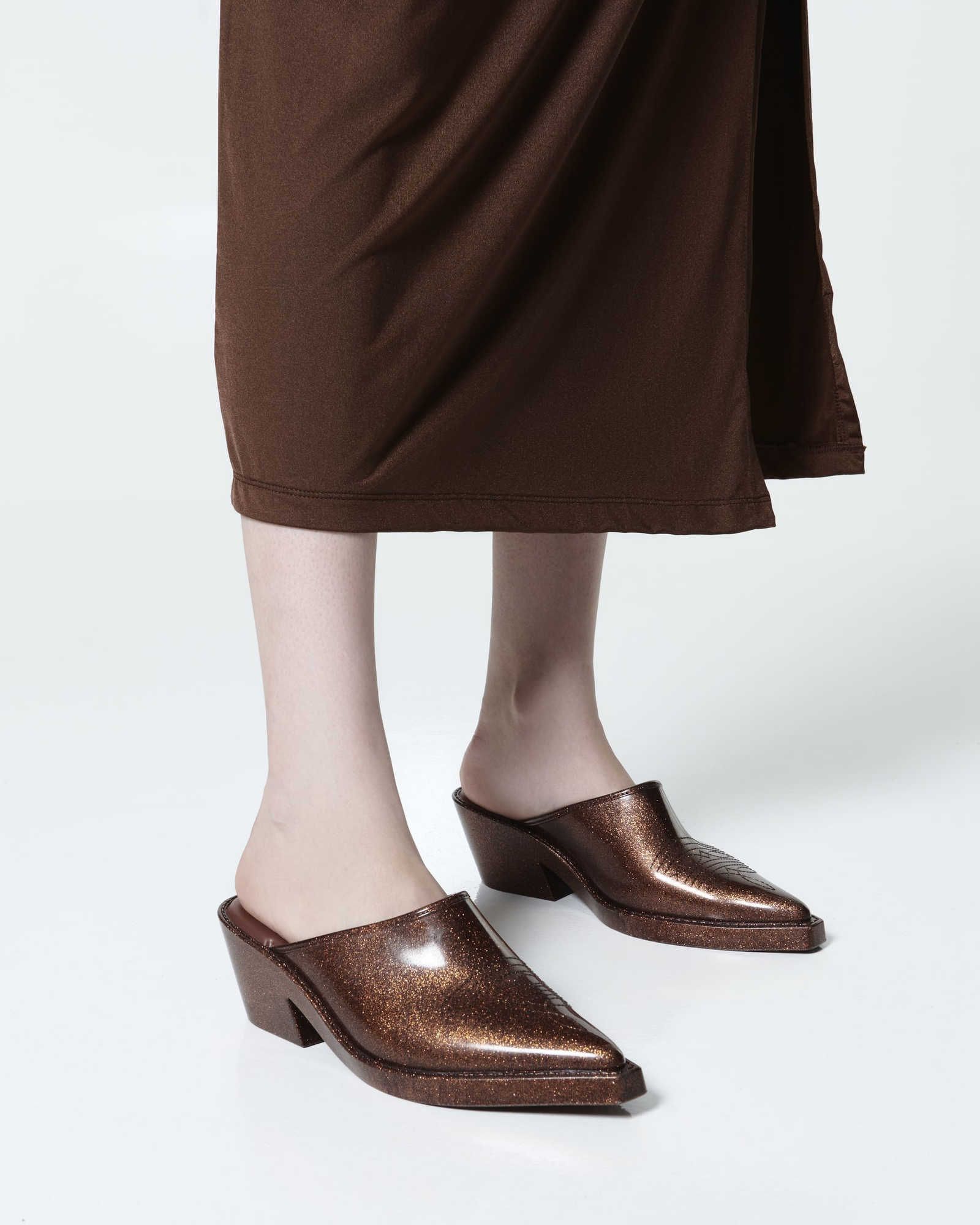 Womens | Texas Mule | Bronze Glitter