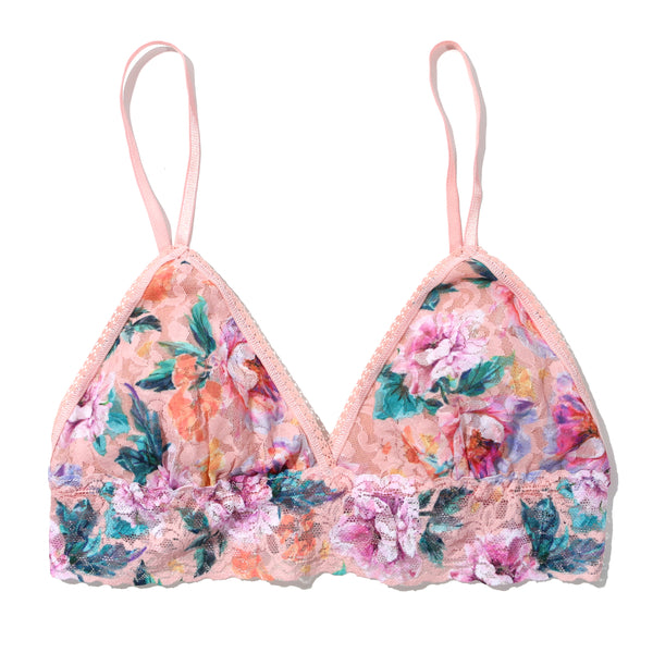 Signature Lace Padded Bralette | Buy Myself Flowers (Peach)