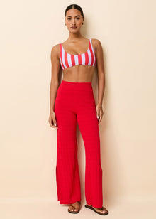 Logan Pant Lipstick Red - Solid & Striped