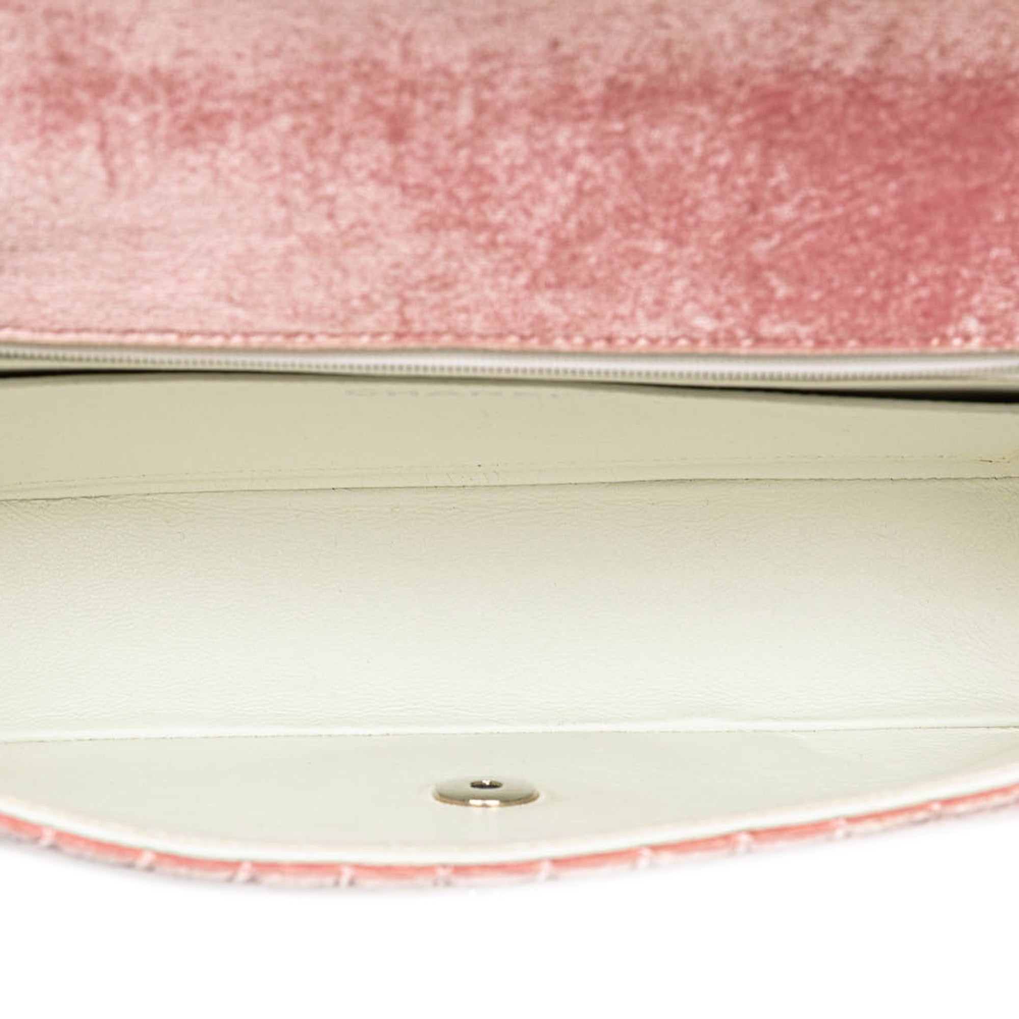 Chanel | Pre-Owned Medium Micro Quilted Velvet CC Flap | Pink