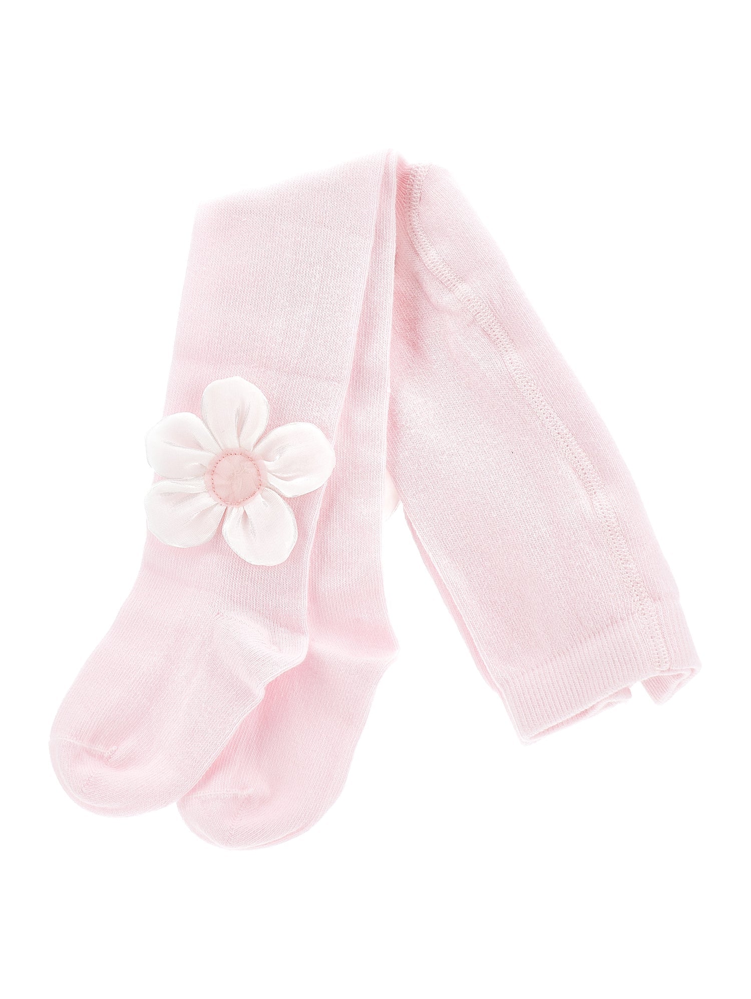 Girls | Flower Cotton Tights | FairyTale Pink