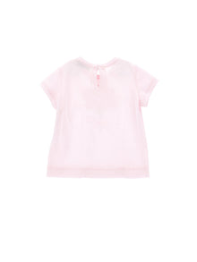 Girls | Pink Print Jersey T-Shirt | FairyTale Pink