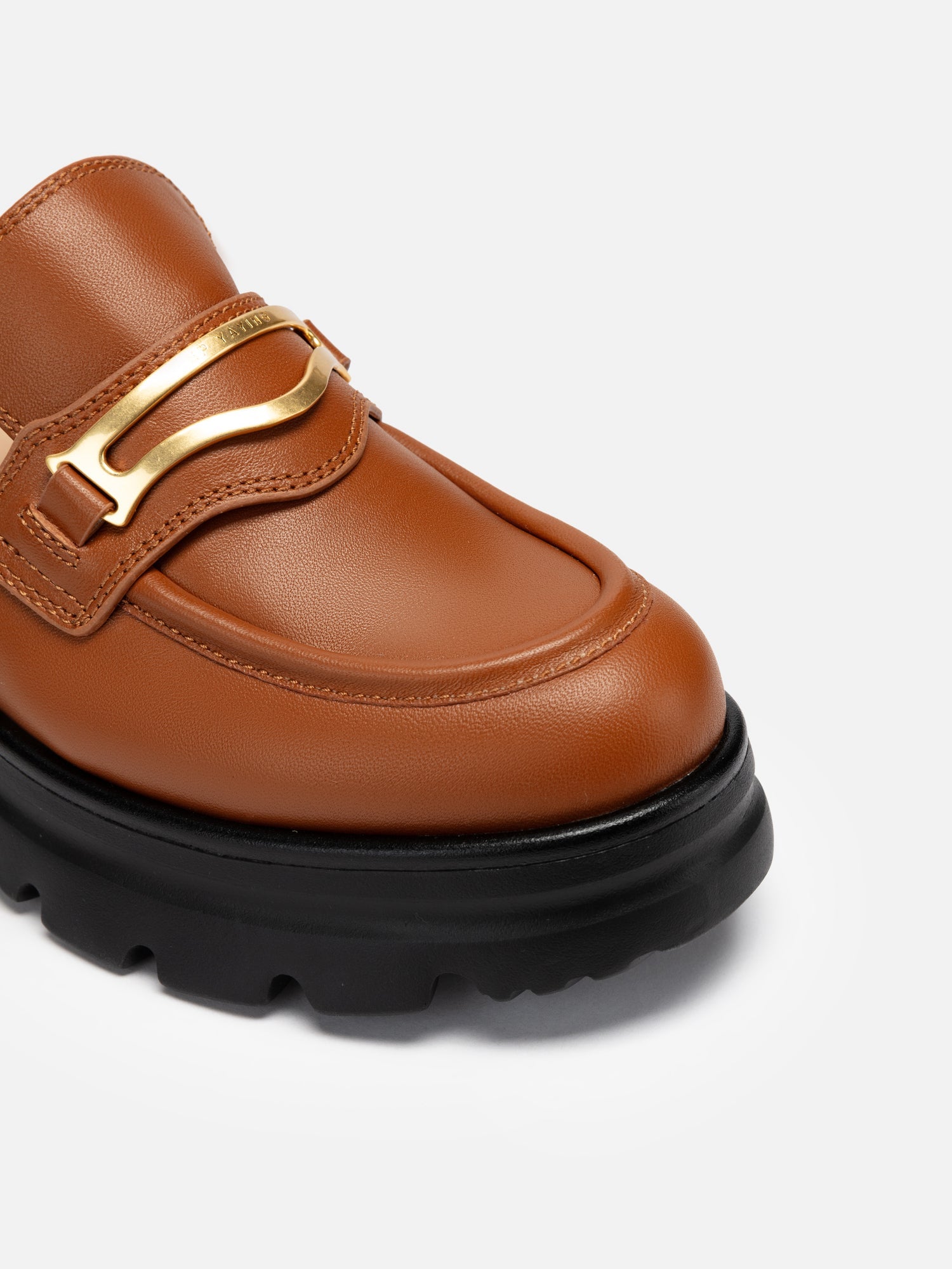 College Style Half-drag Loafers | Brown