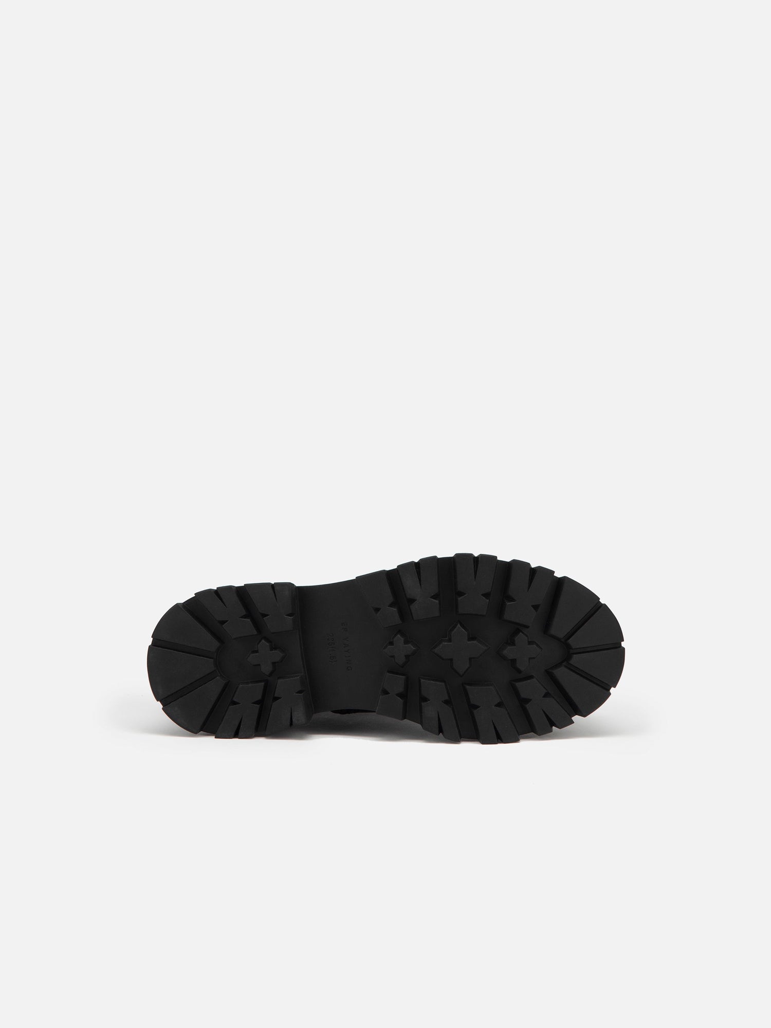 Leather Platform Lace Up Boots | Black