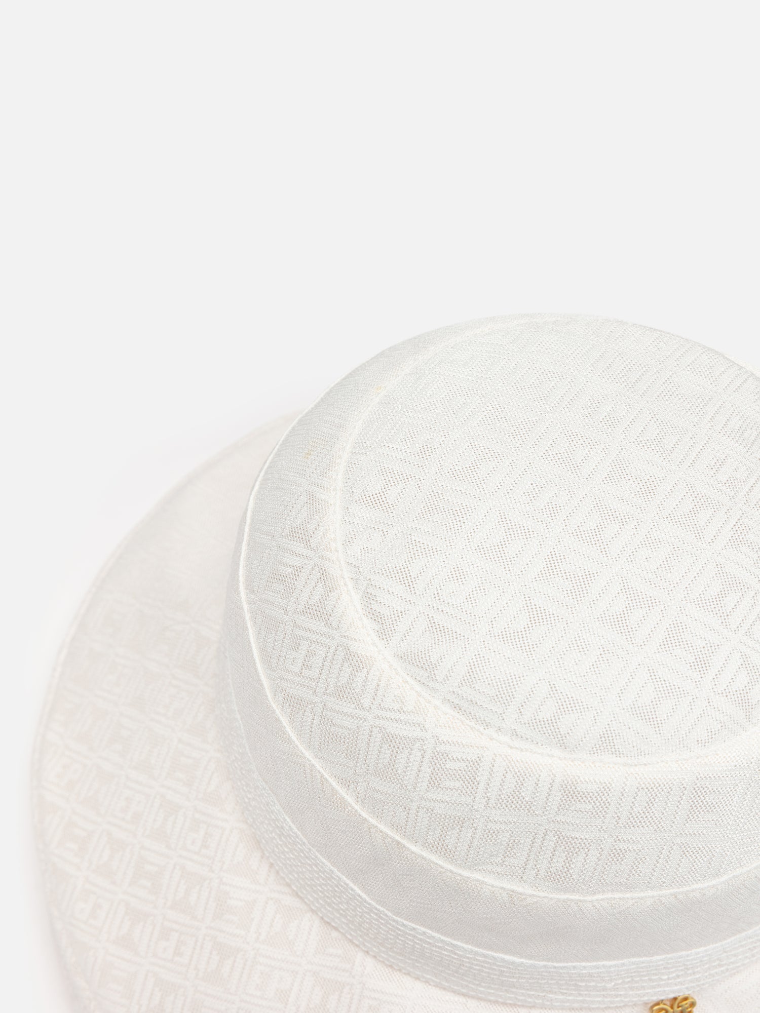Silk Flower Sun Hat | White