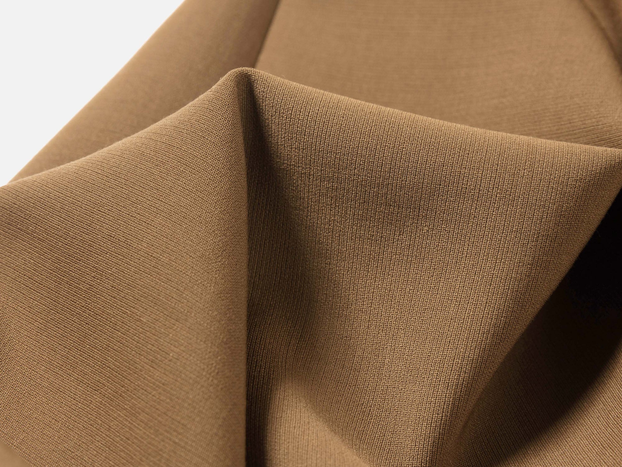 Fine Knitted Front Slits Pants | Brown