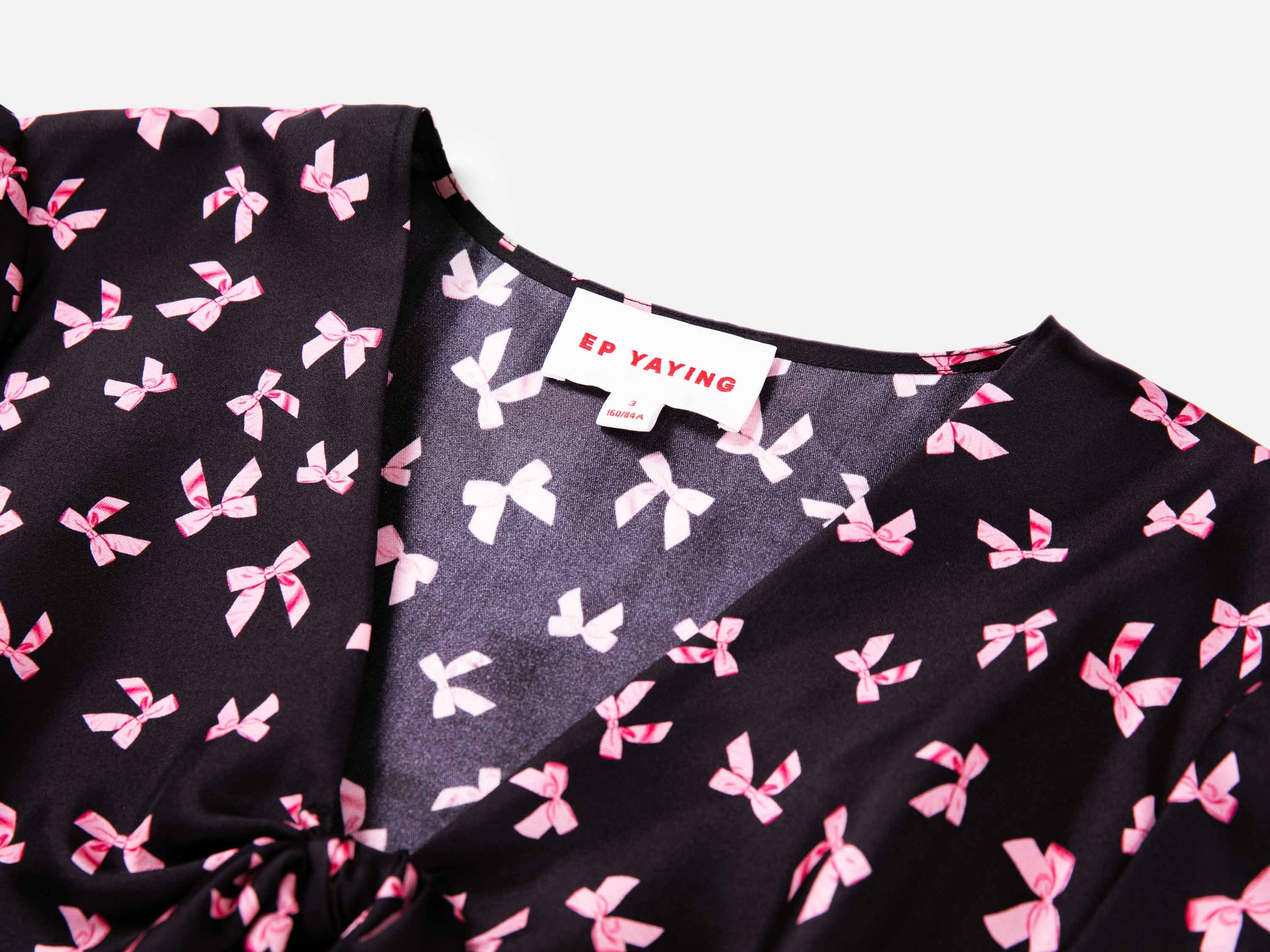Round Neck A-line Dress | Black
