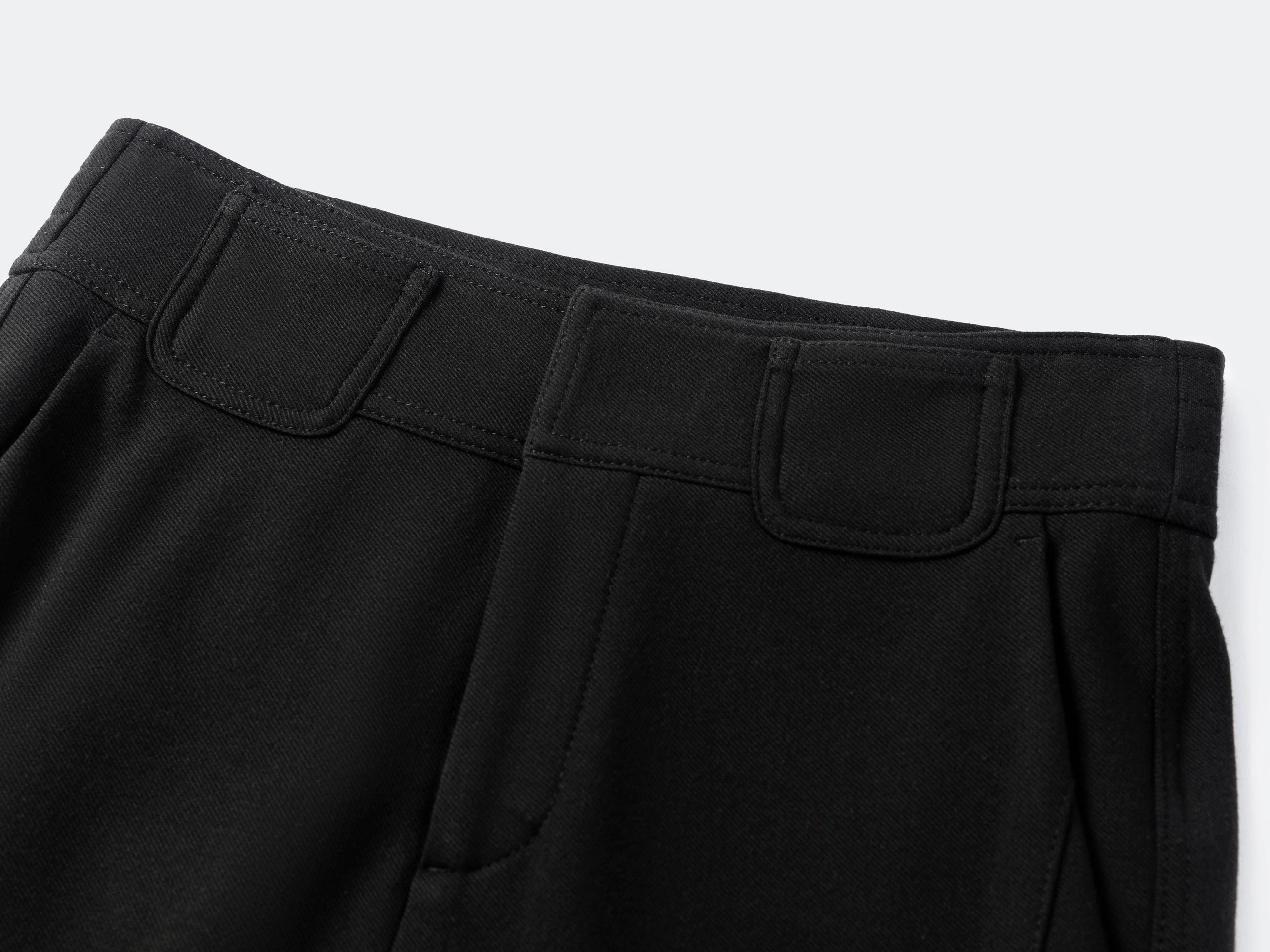 High-waisted Bootcut Pants | Black