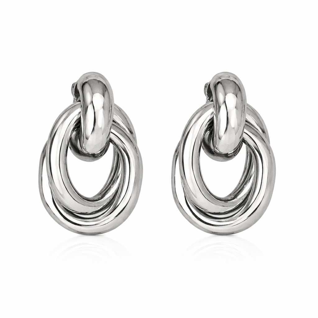 Lolly Earrings | Rhodium-Plated