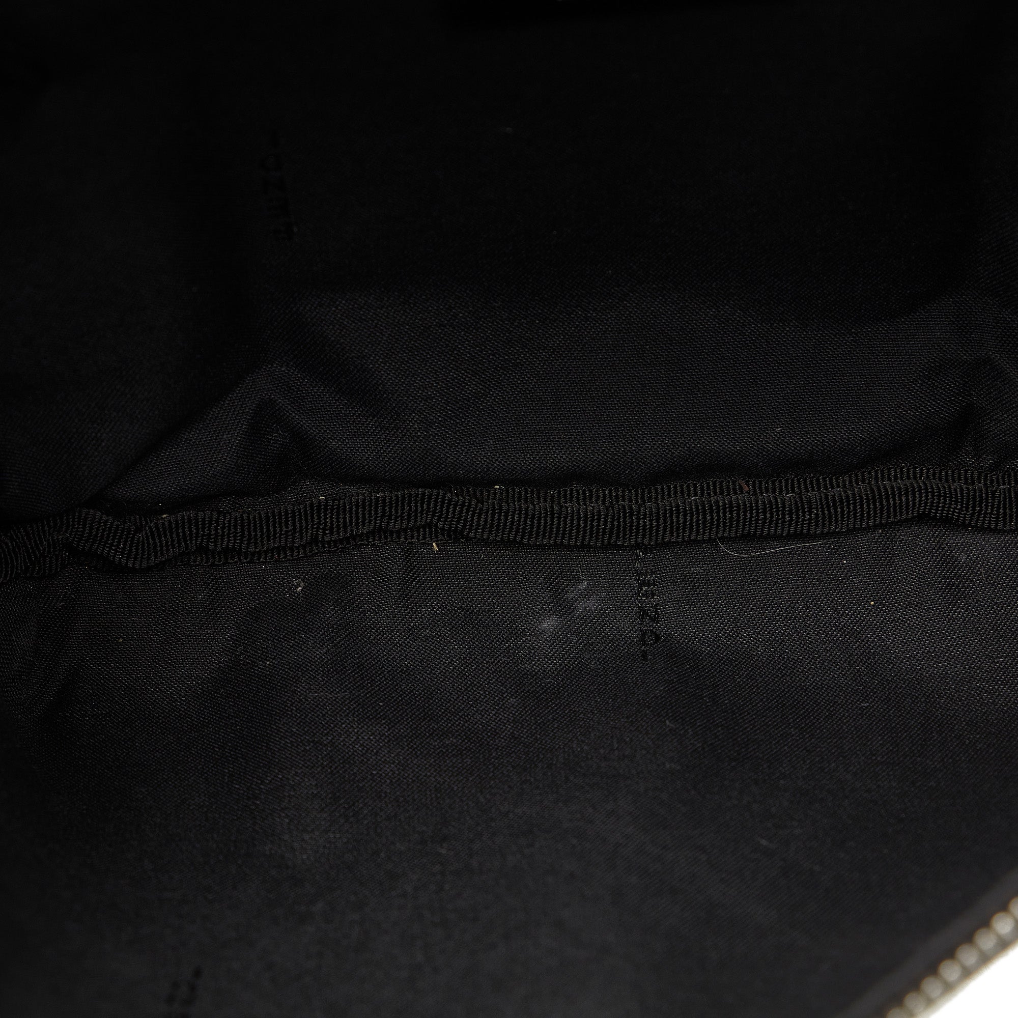 Fendi | Pre-Owned Zucca FF 1974 Diagonal Belt Bag | Black