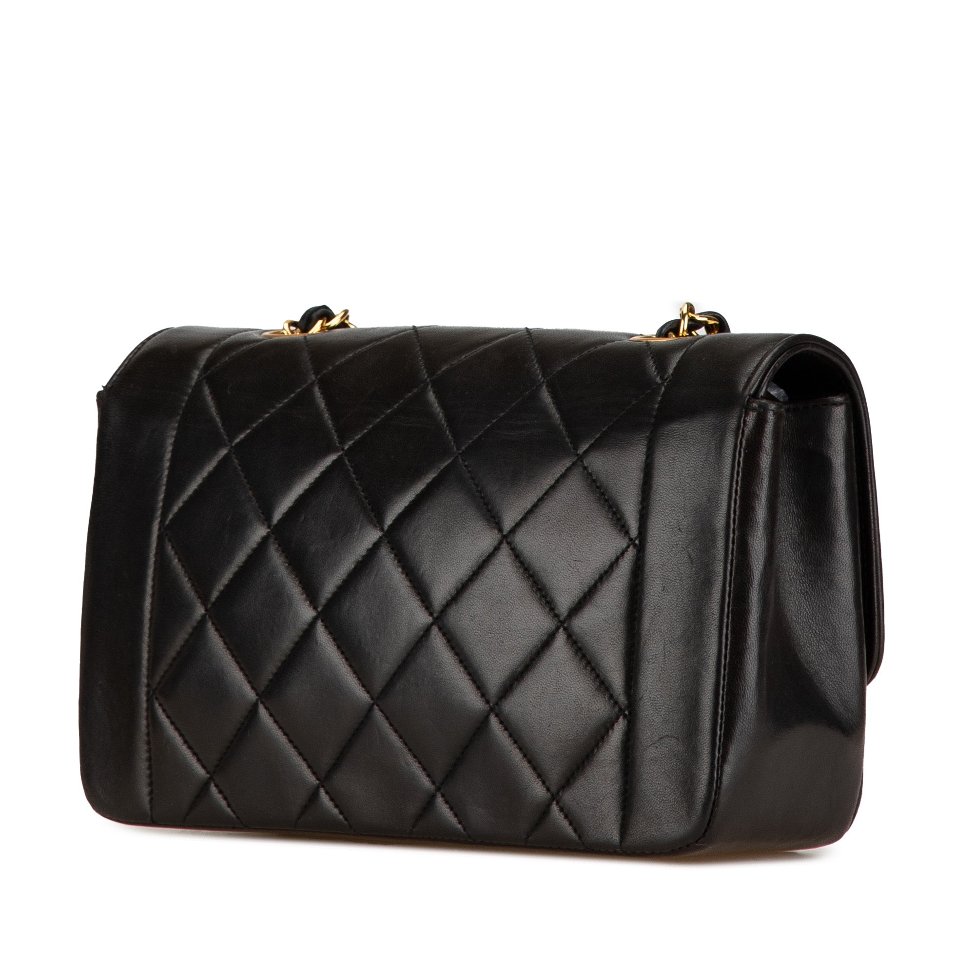 Chanel | Pre-Owned Medium Lambskin Diana Flap | Black