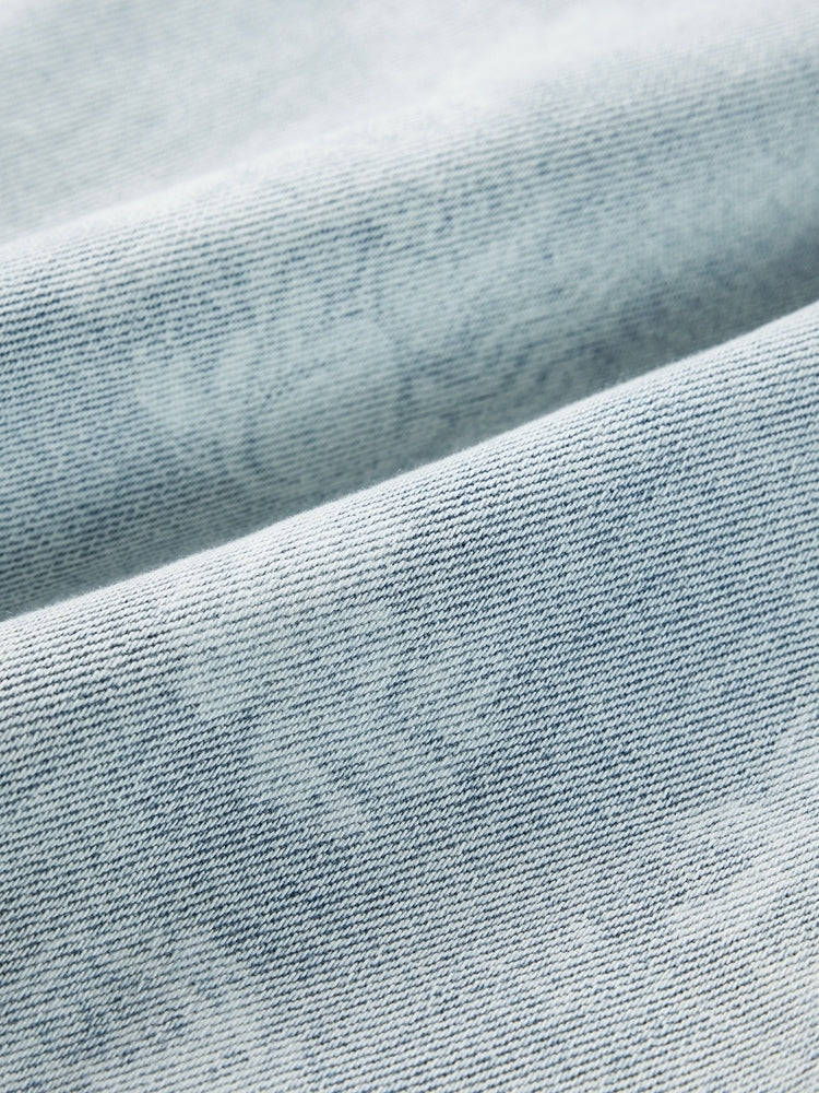 Slightly Flared Slit Jeans | Blue