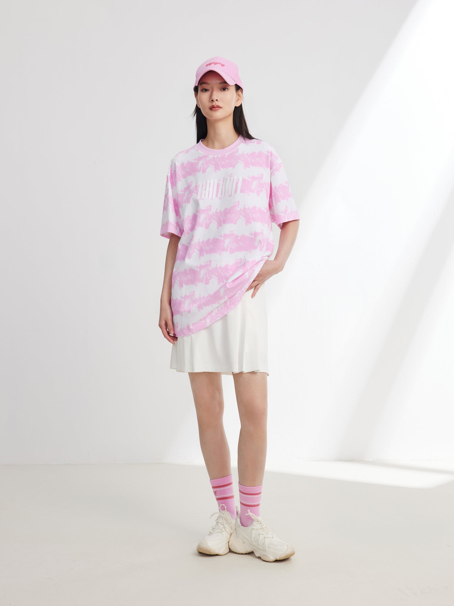 Long-staple Cotton T-shirt | Pink