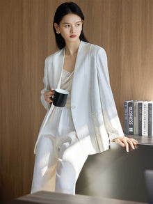 Chinese-Style Blazer | Beige