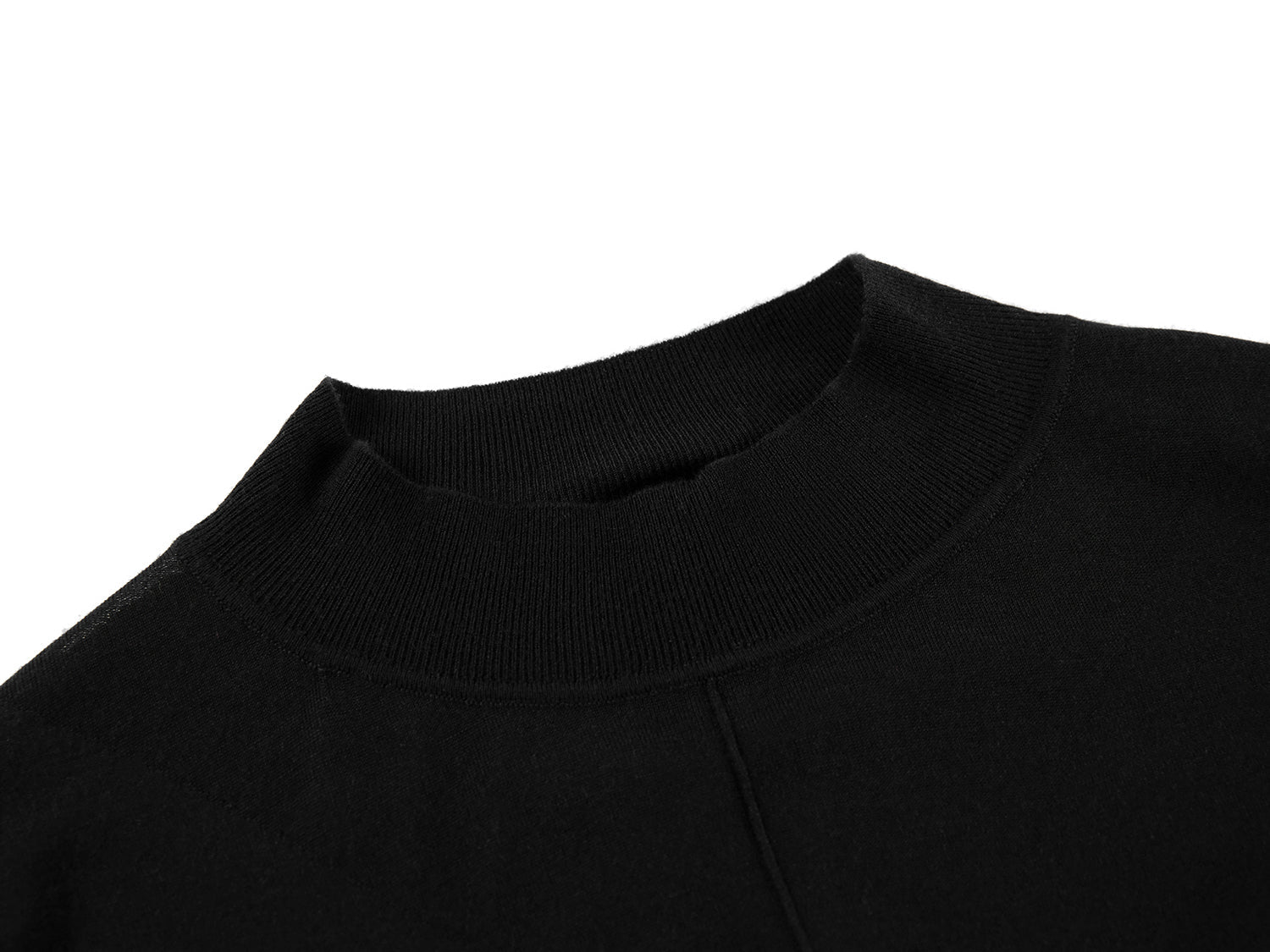Round Neck Knit Top | Black