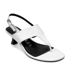 Kora Sandal Heel | Bright White Faux Nappa