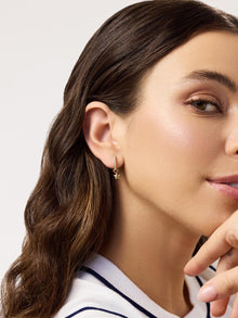 Puffy Star Earring Charms | 14K Gold on Brass