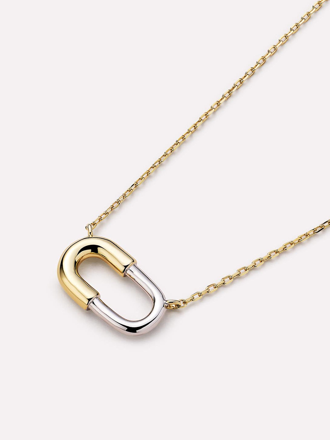 Blake Mini Pendant | 14K Gold on Brass/Rhodium on Brass