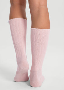 Unisex Cotton Slouch Socks | Ballet Pink