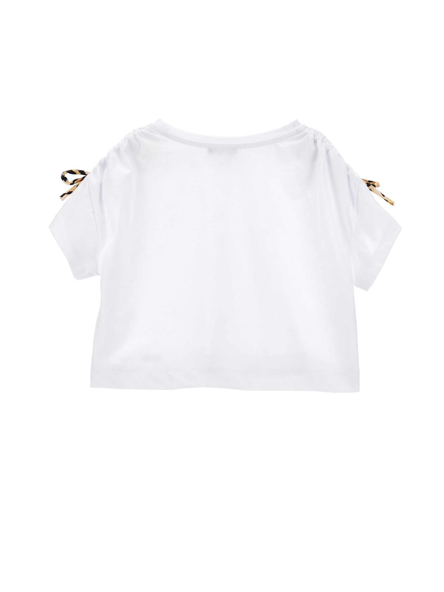 Girls | Cropped Organic Cotton T-Shirt | White