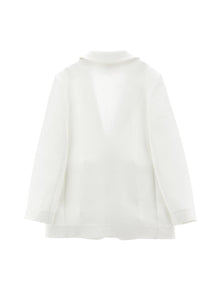 Girls | Formal Fabric Blazer | Cream