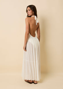 Womens | Kai Dress Smocked | Optic White