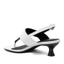 Kora Sandal Heel | Bright White Faux Nappa