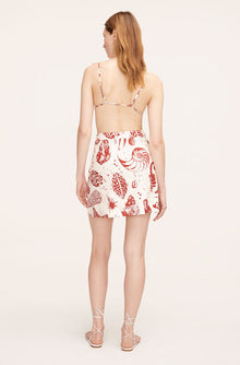 Sea Shore Cabana Shirt | Sea Shore Print Red Clay Combo