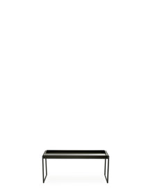 TRAYS Low Table - 80cm x 40 cm | Single | Glossy Black