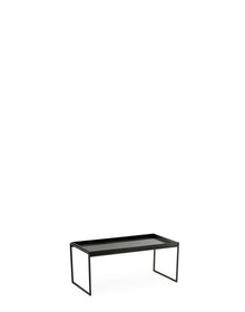 TRAYS Low Table - 80cm x 40 cm | Single | Glossy Black