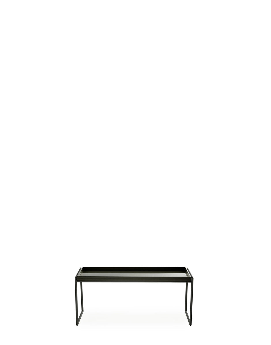 TRAYS Low Table - 80cm x 40 cm | Single | Glossy Black
