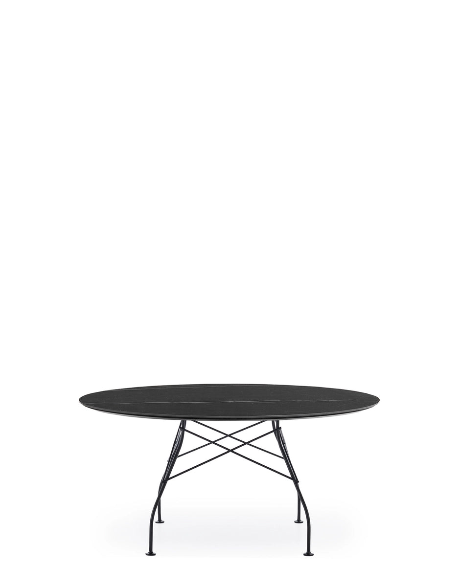 Glossy XXL Dining Table | Single | Black Marble