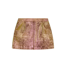 Metallic Icon Skirt | Berry