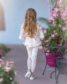 Girl | Velour Lounge Set | Cream