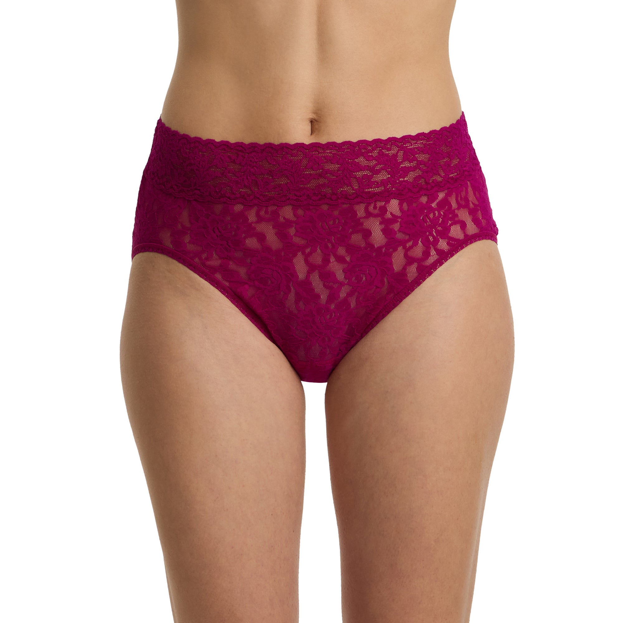 Signature Lace French Brief | From The Vine (Red)