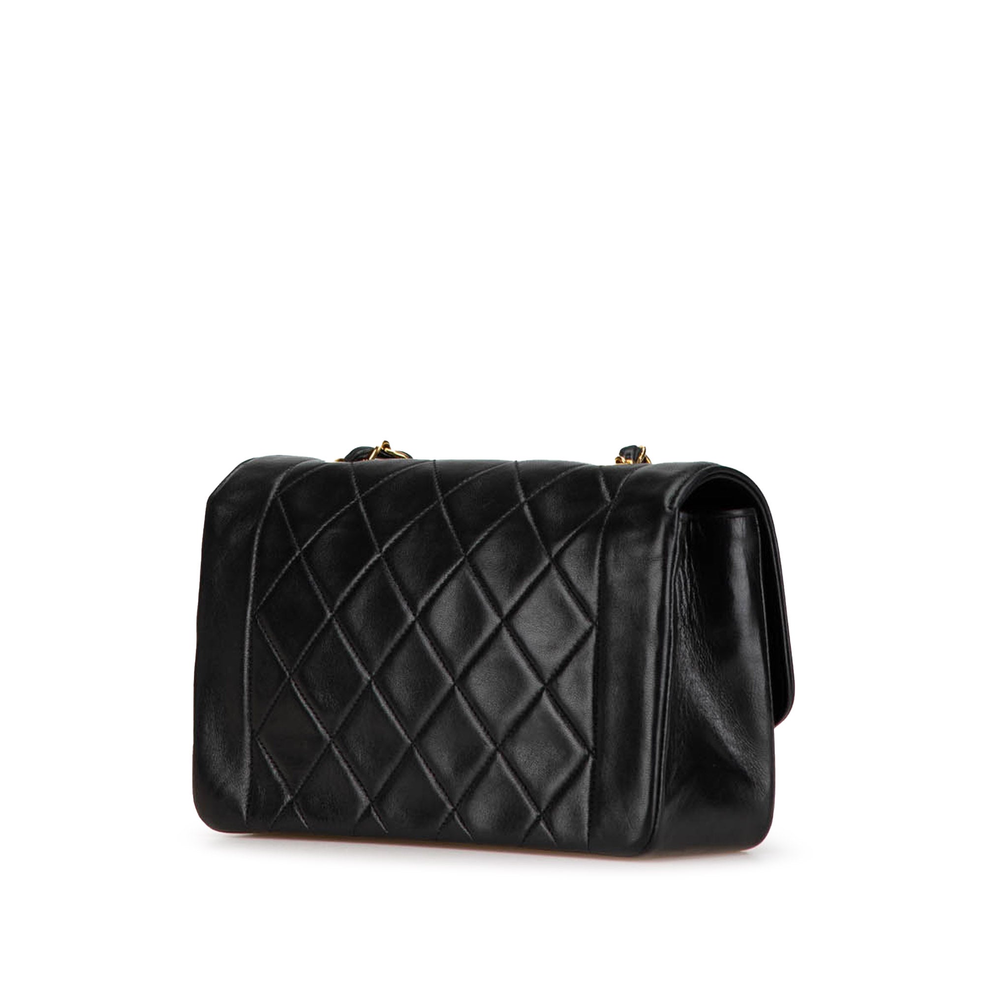 Chanel | Pre-Owned Small Lambskin Diana Flap | Black