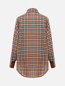 Checked Shirt | Turquoise/Brown