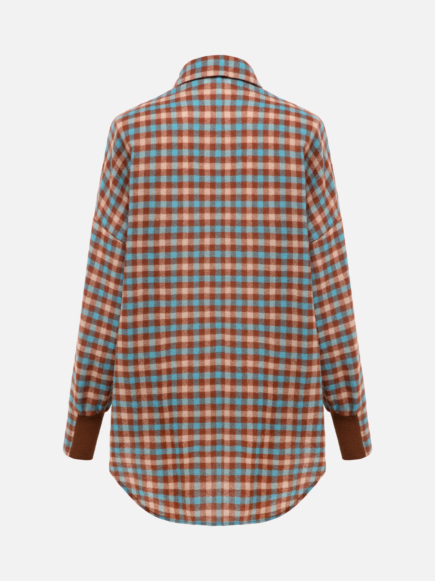 Checked Shirt | Turquoise/Brown