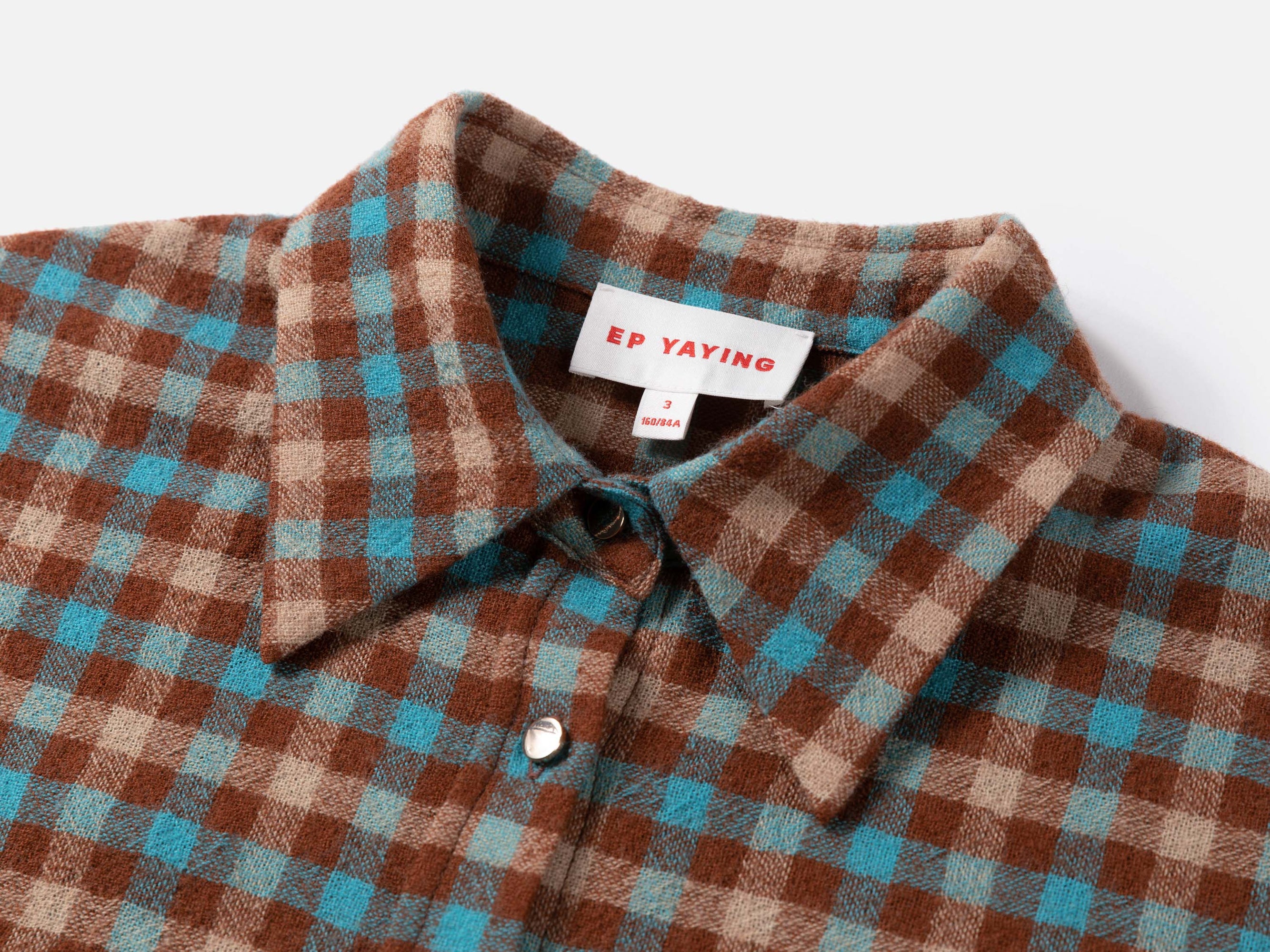Checked Shirt | Turquoise/Brown