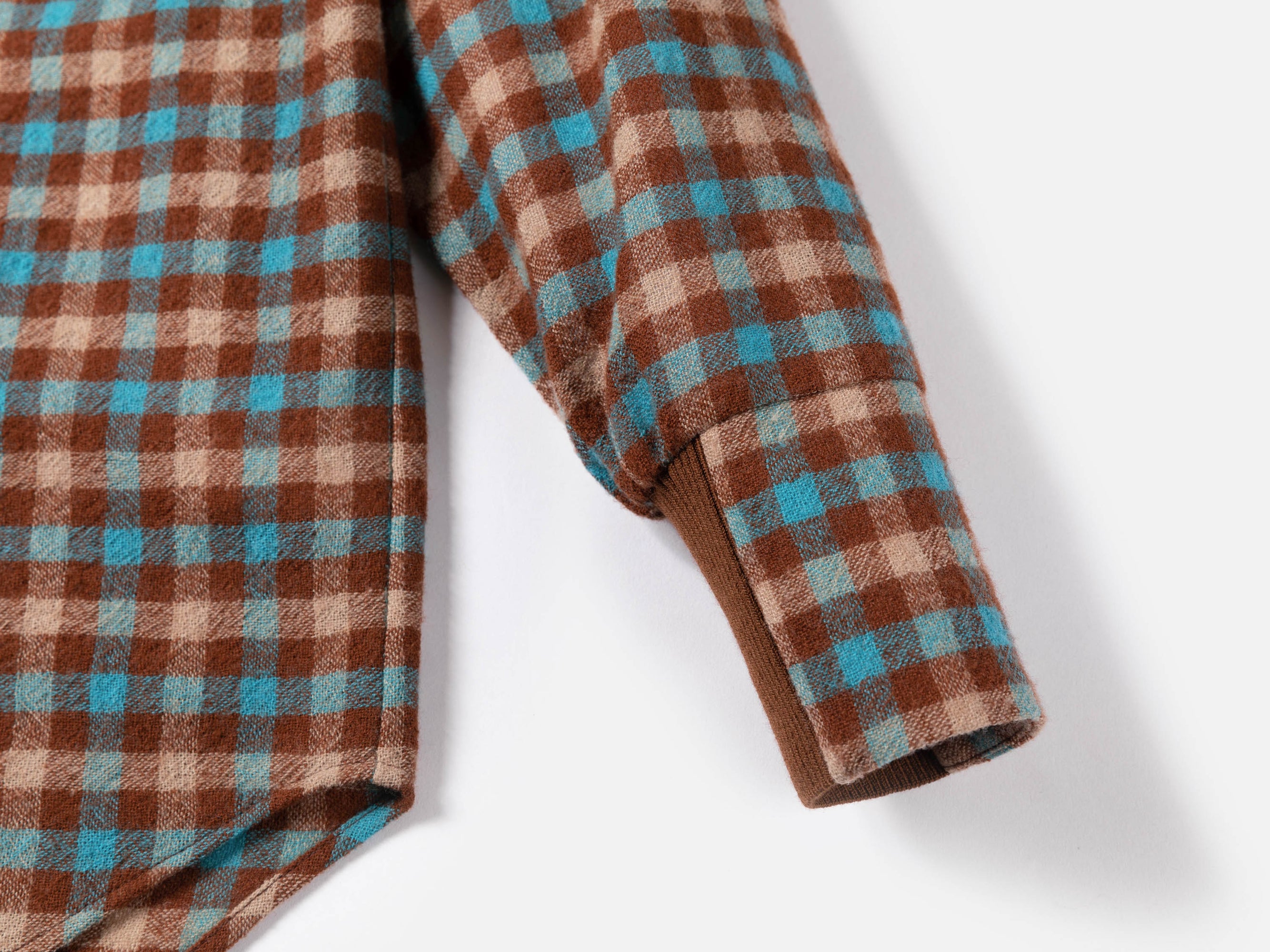 Checked Shirt | Turquoise/Brown