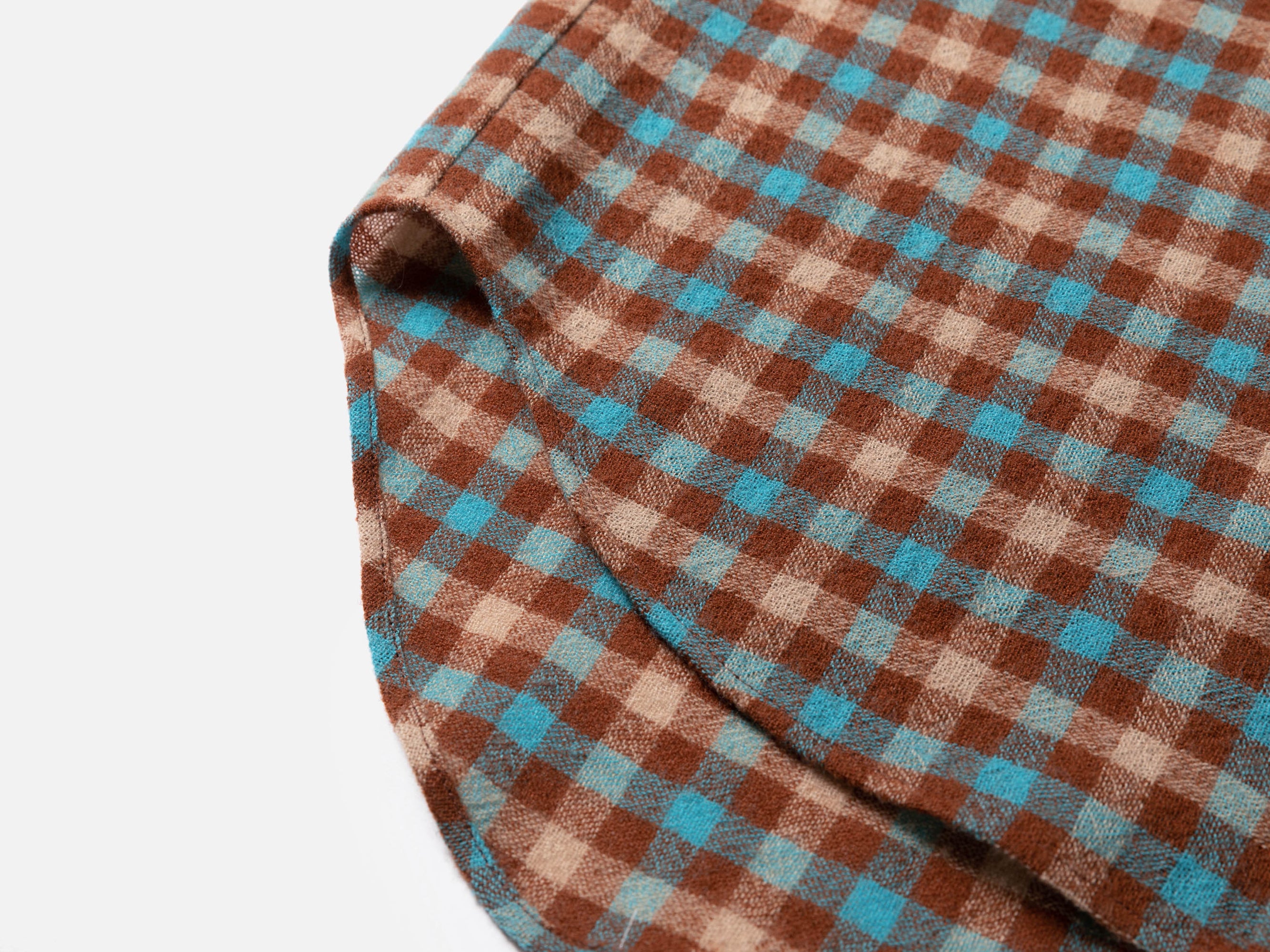 Checked Shirt | Turquoise/Brown