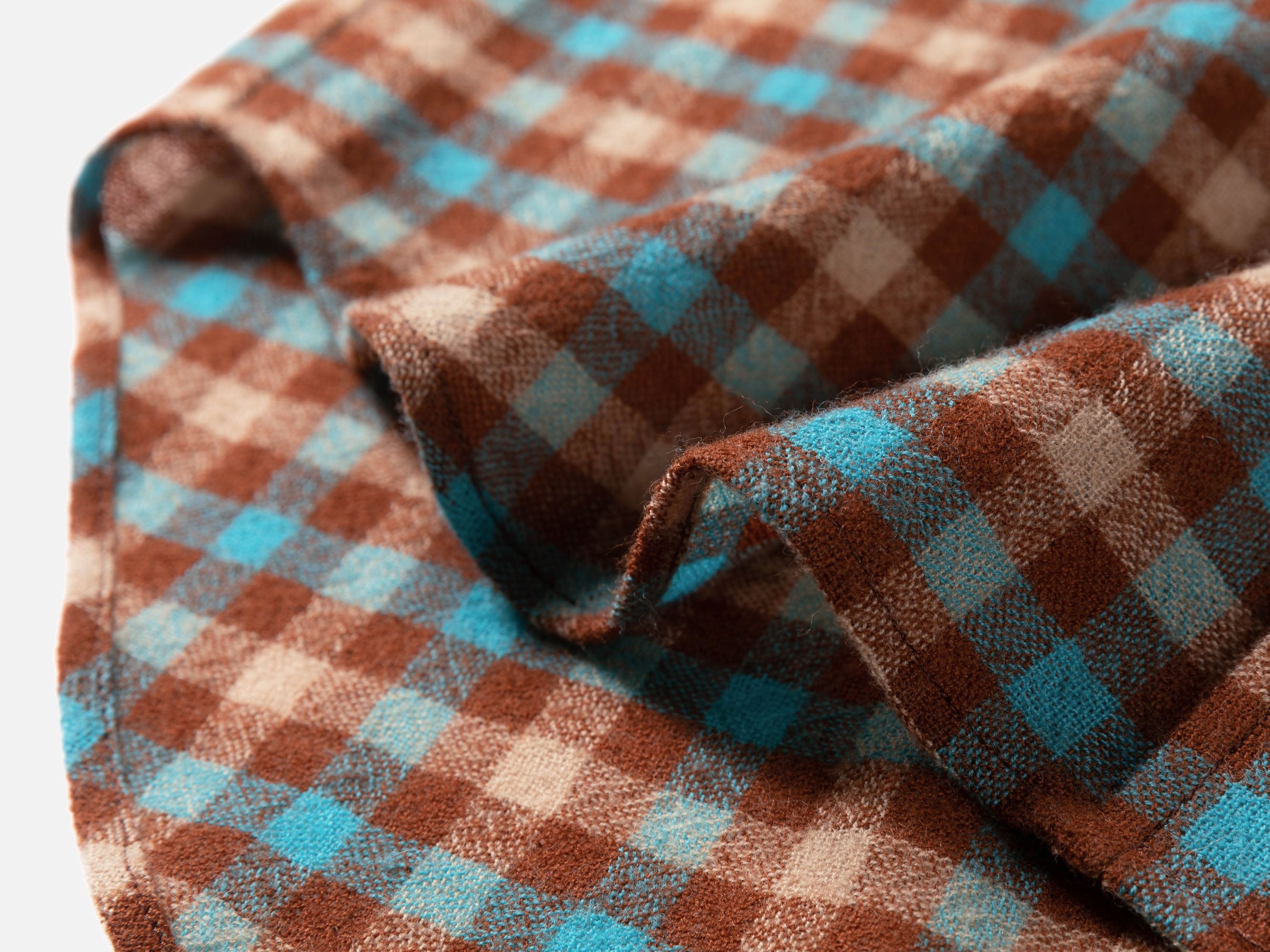 Checked Shirt | Turquoise/Brown