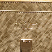 Ferragamo | Pre-Owned Gancini Leather Long Wallet | Brown